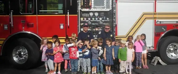 Exciting Visit From the Local Firemen to the school