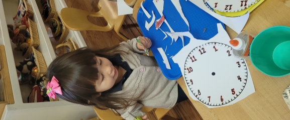 Learning all about time with a clock model